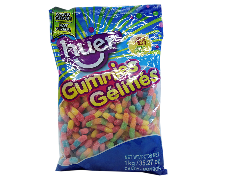 Huer Sour Neon Worms 1kg
