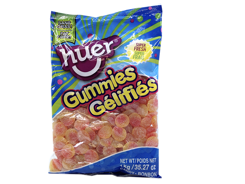 Huer Sour Peach Slices 1kg