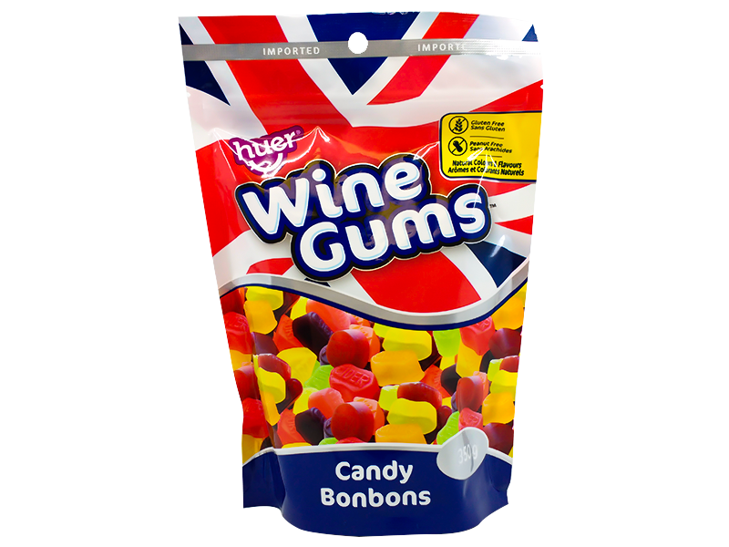 Huer Wine Gums Candy 350g - Case of 8