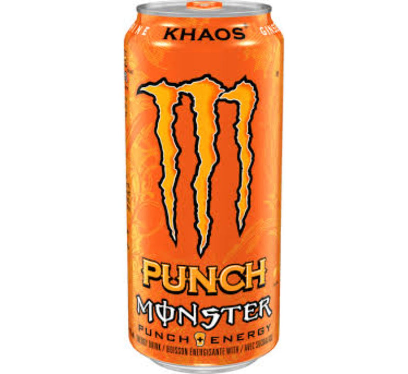 Punch Monster Punch + Energy Khaotic  473ml (12 pack)