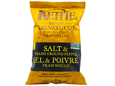 Kettle Brand Salt And Fresh Ground Pepper Potato Chips