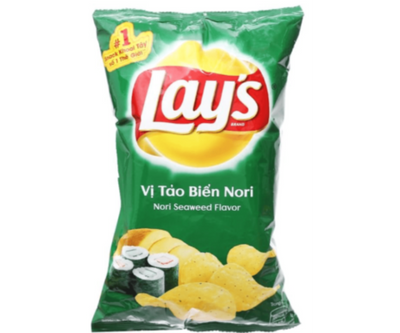 Lay's Nori Seaweed Flavor 54g - Imported from Vietnam (Case of 10)