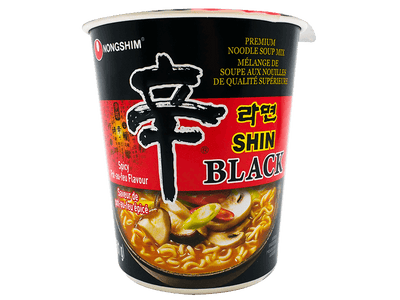Nongshim Shin Black Spicy Premium Noodle Soup Mix (6 Pack)