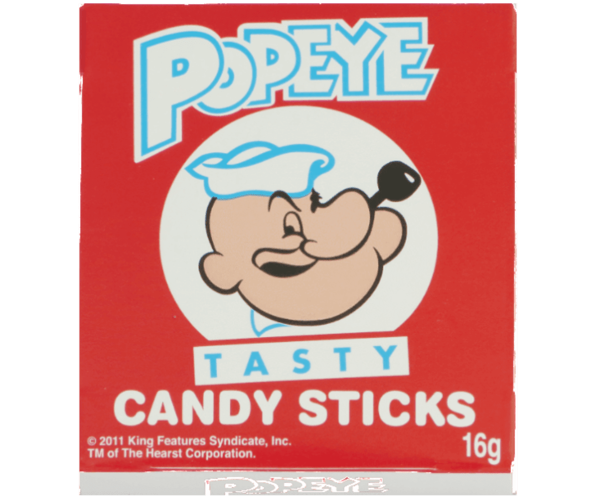 Popeye Candy Sticks (Case of 48)