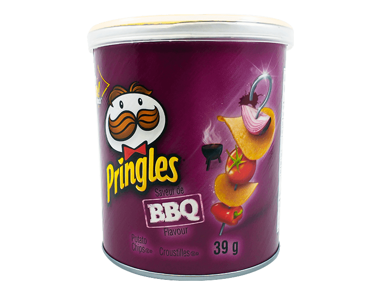 Pringles BBQ Potato Chips 39g (12 Cans)