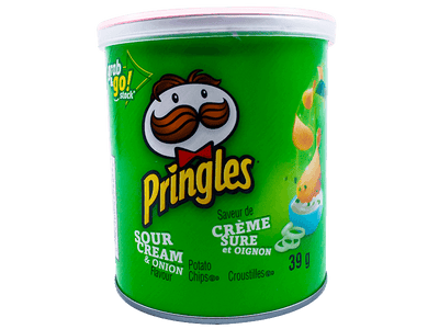 Pringles Sour Cream and Onion Potato Chips 40g (12 Cans)