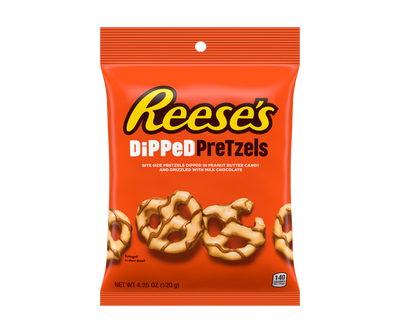 Reese's Milk Chocolate Dipped Pretzels - (Case of 12)