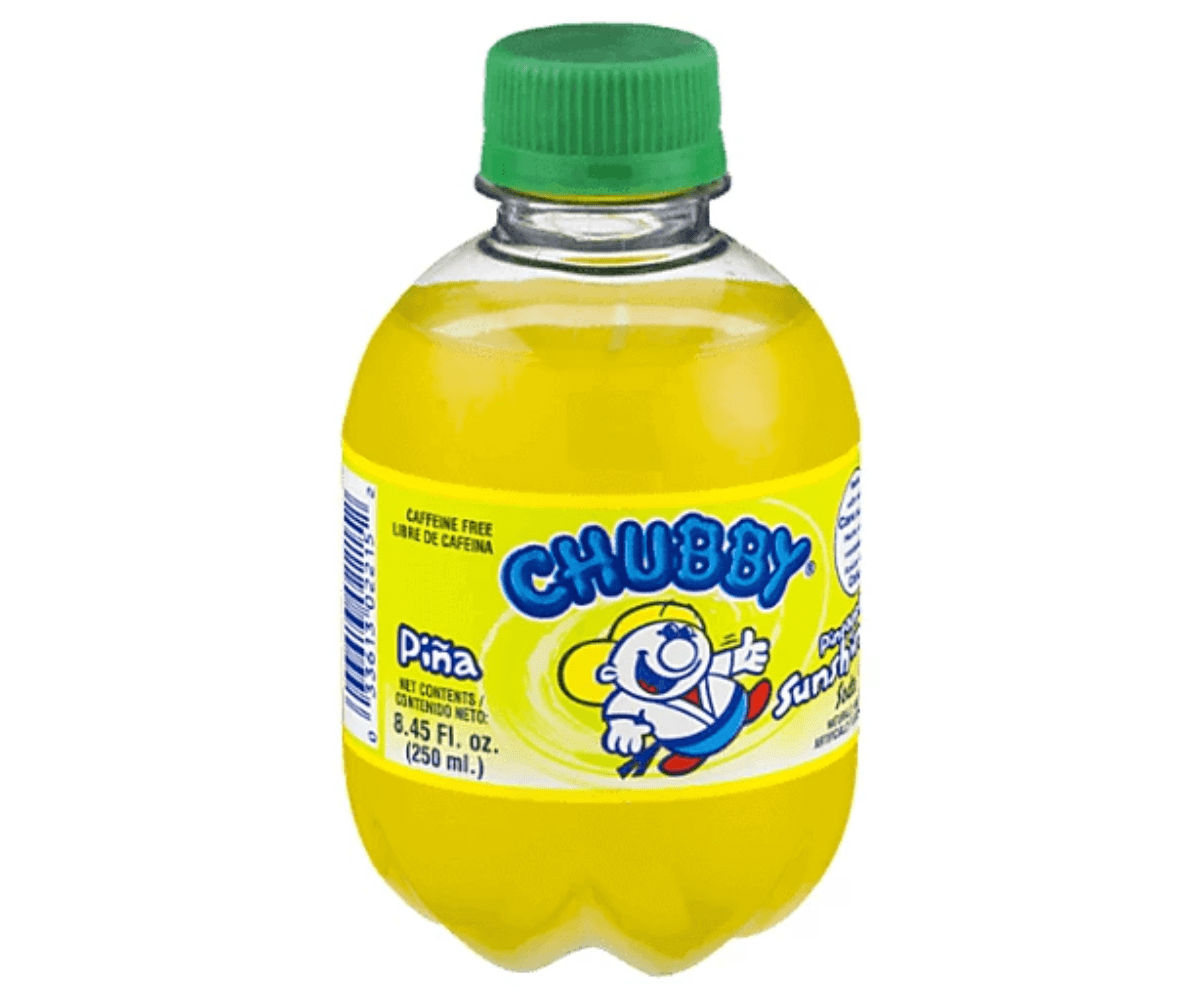 Chubby Pina Pineapple Soda - Trinidad & Tobago (Case of 24)