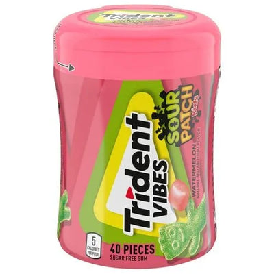 Trident Vibes Watermelon Sour Patch Btl 40pc - (Box of 6)