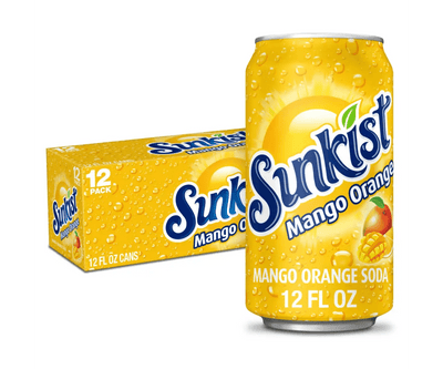 Sunkist Mango Orange Can - Case of 12