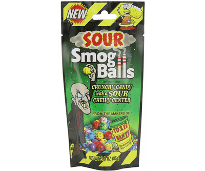 Toxic Waste Sour Smog Balls Bag 85g (Case of 12)