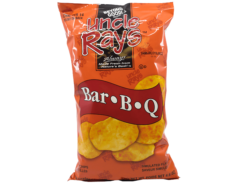 Uncle Ray's BBQ Potato Chips (Case of 10)