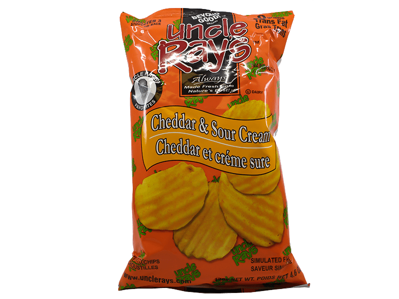 Uncle Ray's Cheddar and Sour Cream Potato Chips (Case of 10)