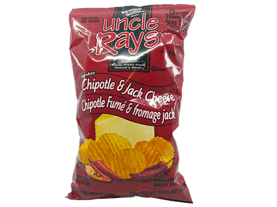 Uncle Ray's Smokey Chipotle and Jack Cheese Potato Chips (Case of 10)