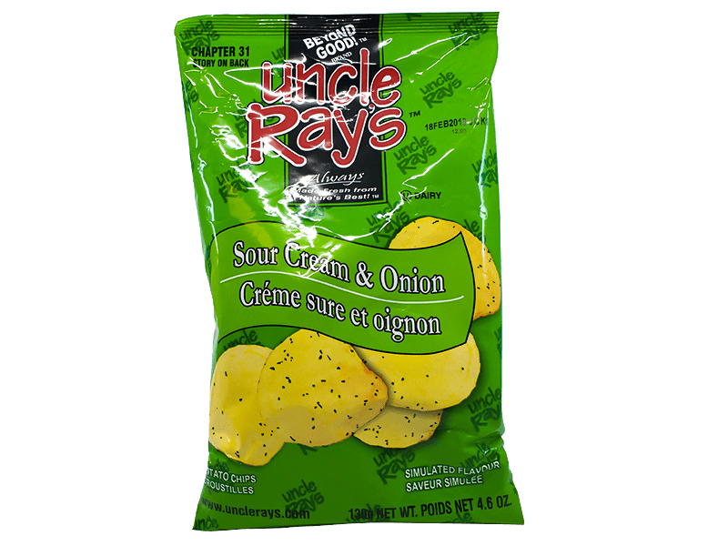 Uncle Ray's Sour Cream and Onion Potato Chips (Case of 10)