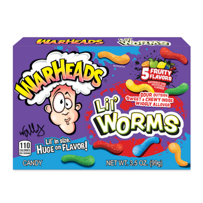 Warheads Lil' Worms 99g Theater Box (Case of 12)