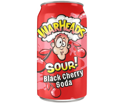 Warheads Sour Black Cherry Soda 355ml - (Case of 12)