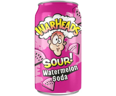 Warheads Sour Watermelon Soda 355ml - (Case of 12)